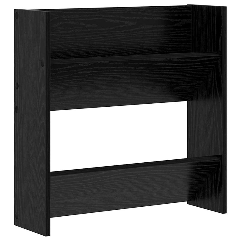 Load image into Gallery viewer, Vidaxl schoenenkast met plank zwart eiken 60 x 18 x 60 cm bewerkt hout
