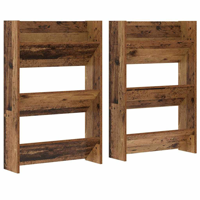 Load image into Gallery viewer, Vidaxl schoenenkast 2 pcs oudhout 60 x 18 x 90 cm bewerkt hout
