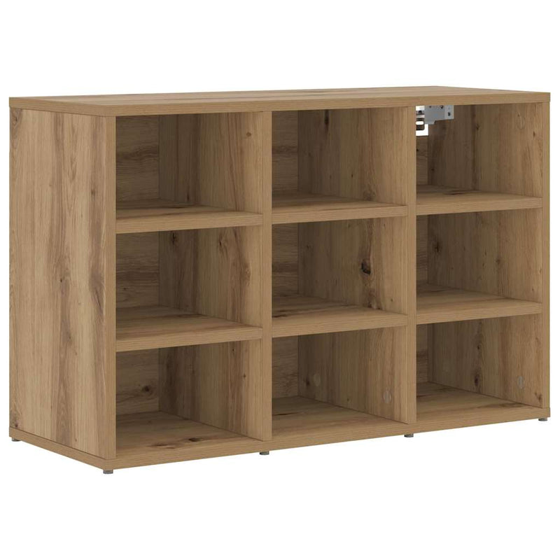 Load image into Gallery viewer, Vidaxl schoenenkast artisan eiken 77,5 x 30 x 51 cm bewerkt hout
