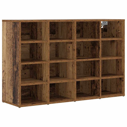 Vidaxl schoenenkast met plank oudhout 103 x 30 x 67 cm bewerkt hout