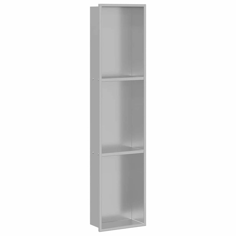 Load image into Gallery viewer, Vidaxl douche niche zilver 90 x 20 x 9,5 cm roestvrij staal
