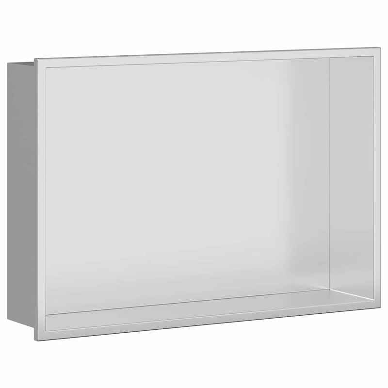 Load image into Gallery viewer, Vidaxl douche niche zilver 45 x 30 x 9,5 cm roestvrij staal
