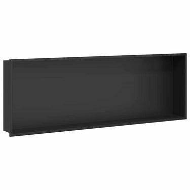 Vidaxl douche niche zwart 90 x 30 x 9,5 cm roestvrij staal
