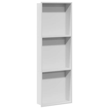 Vidaxl douche niche wit 90 x 30 x 9,5 cm roestvrij staal