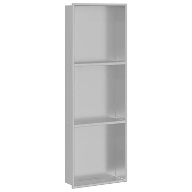 Vidaxl douche niche zilver 90 x 30 x 9,5 cm roestvrij staal