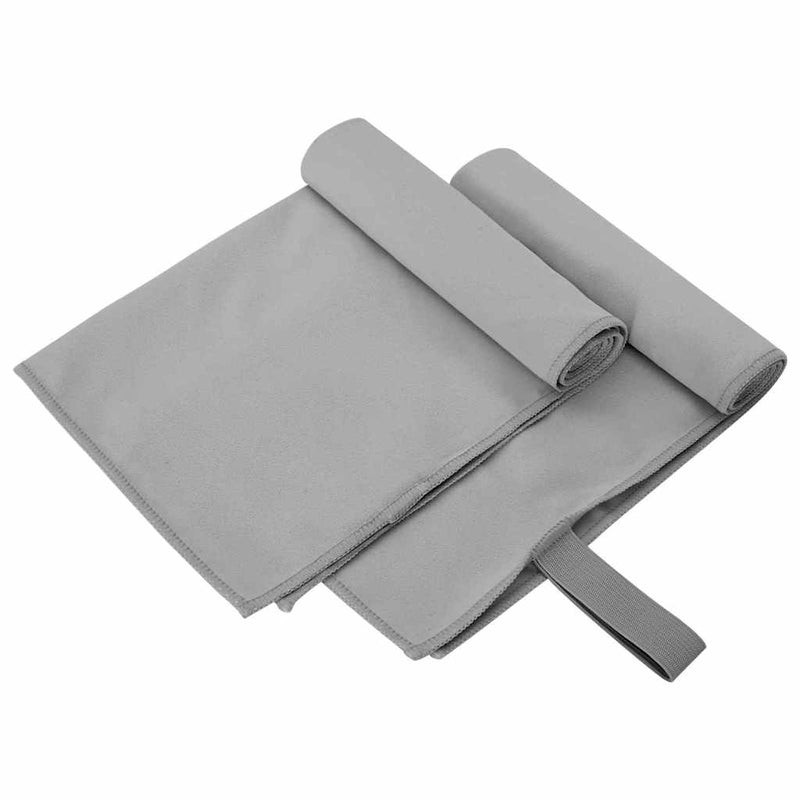 Load image into Gallery viewer, Vidaxl sporthanddoeken 2 pcs donkergrijs 50 x 30 cm
