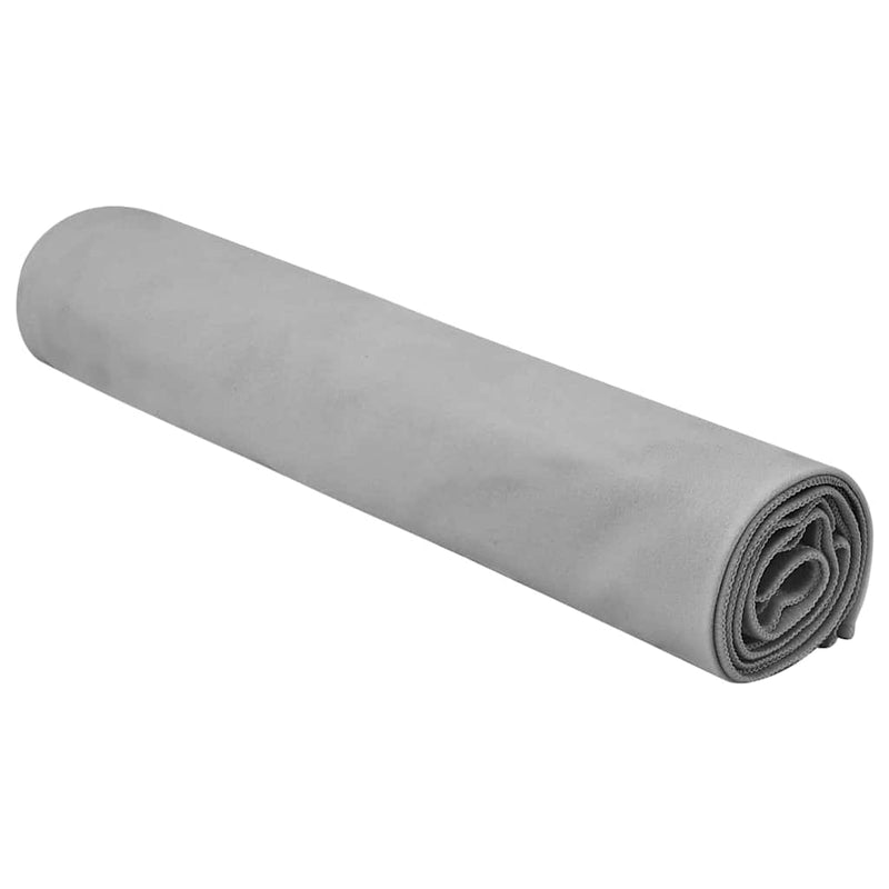 Load image into Gallery viewer, Vidaxl sporthanddoeken 2 pcs donkergrijs 140 x 70 cm
