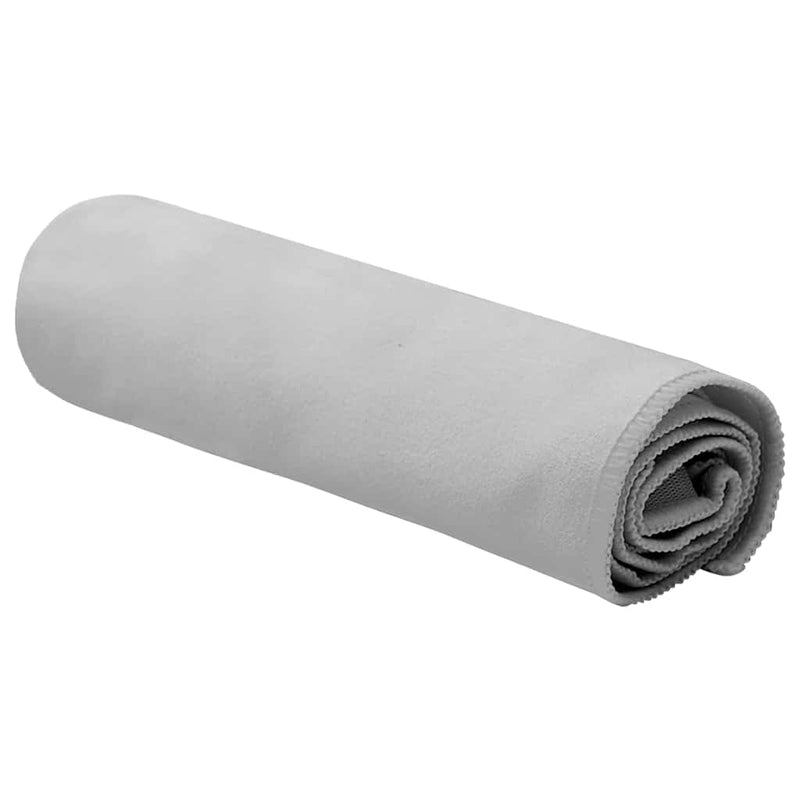 Load image into Gallery viewer, Vidaxl sporthanddoeken 2 pcs grijs 50 x 30 cm polyester en polyamide
