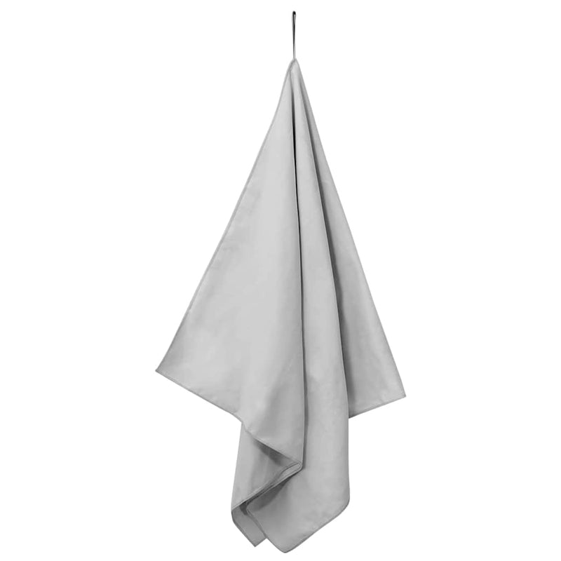 Load image into Gallery viewer, Vidaxl sporthanddoeken 2 pcs grijs 140 x 70 cm polyester en polyamide
