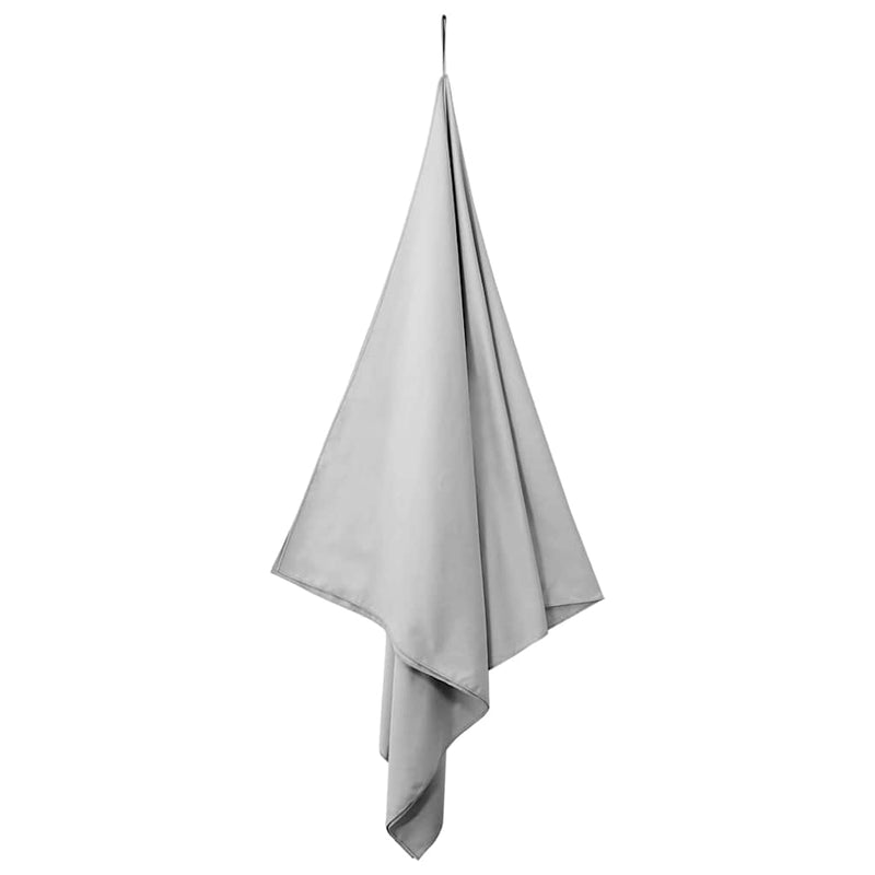 Load image into Gallery viewer, Vidaxl sporthanddoeken 2 pcs grijs 180 x 90 cm polyester en polyamide
