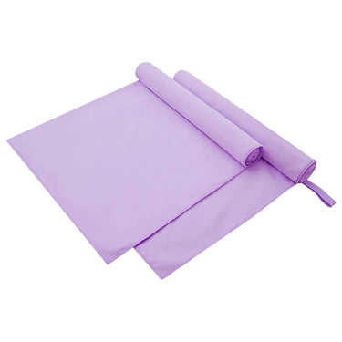 Vidaxl sporthanddoeken 2 pcs paars 180 x 90 cm polyester en polyamide