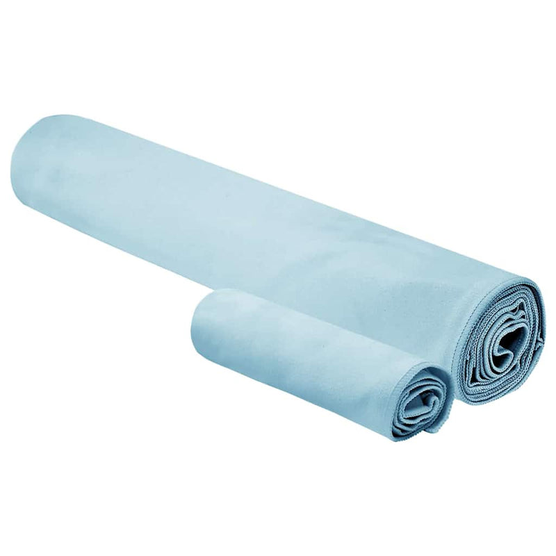 Load image into Gallery viewer, Vidaxl set van sporthanddoeken 2 pcs blauw stof
