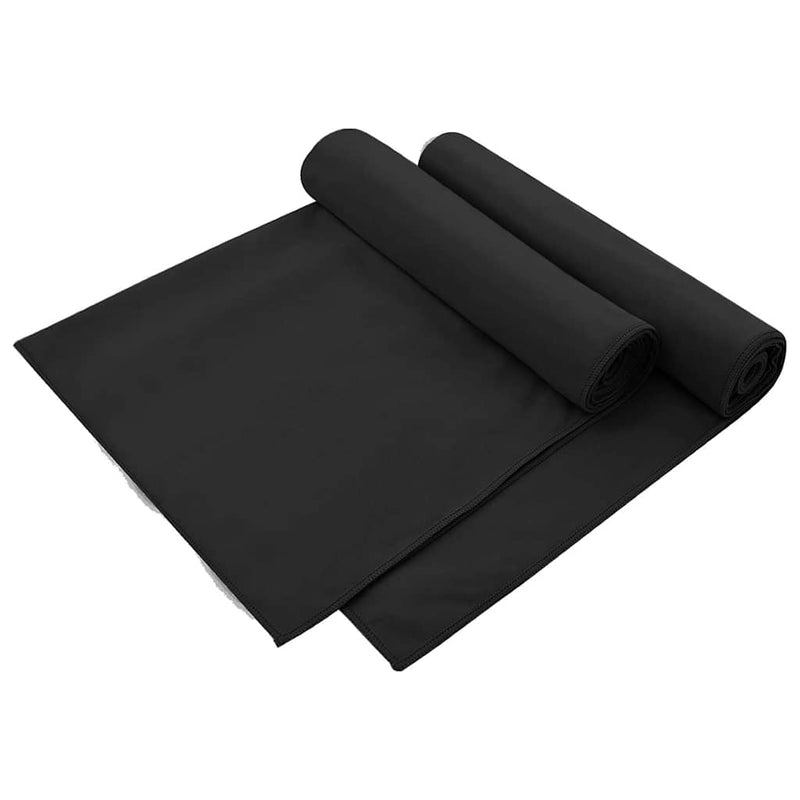 Load image into Gallery viewer, Vidaxl buiten stoel handdoeken 2 pcs zwart 130 x 60 cm
