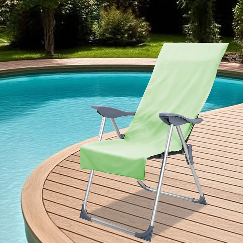 Load image into Gallery viewer, Vidaxl buiten stoel handdoeken 2 pcs groen 130 x 60 cm

