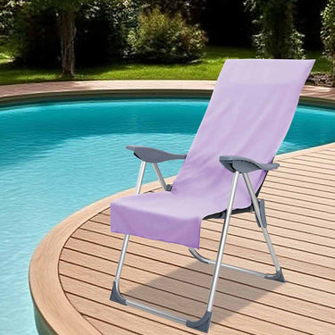 Vidaxl buiten stoel handdoeken 2 pcs paars 130 x 60 cm