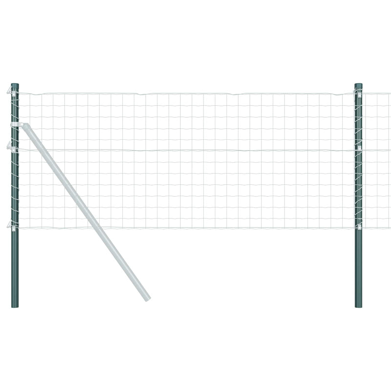 Load image into Gallery viewer, Vidaxl afrasteringspaal 12 pcs groen 50 cm poedergecoat staal
