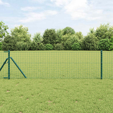 Vidaxl afrasteringspaal 2 pcs groen 110 cm poedergecoat staal