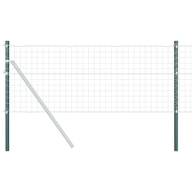 Vidaxl afrasteringspaal 2 pcs groen 110 cm poedergecoat staal