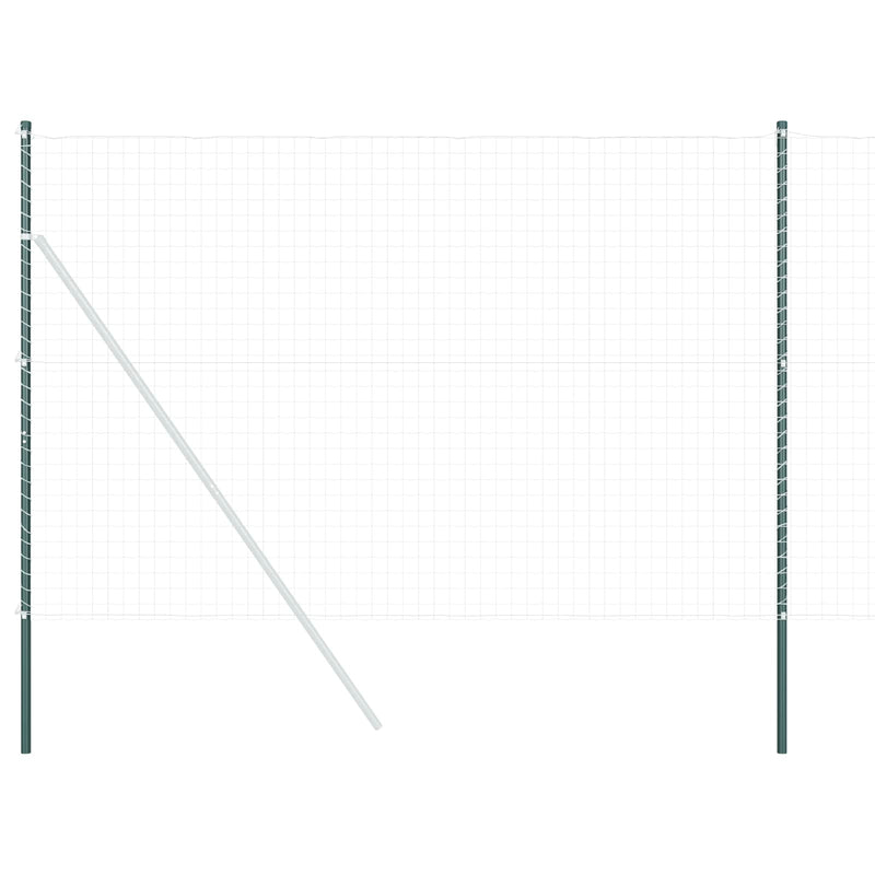 Load image into Gallery viewer, Vidaxl afrasteringspaal 2 pcs groen poedergecoat staal
