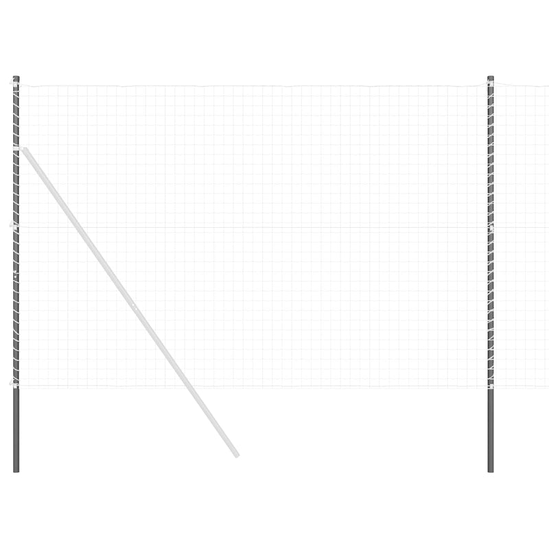 Load image into Gallery viewer, Vidaxl afrasteringspaal 2 pcs grijs poedergecoat staal
