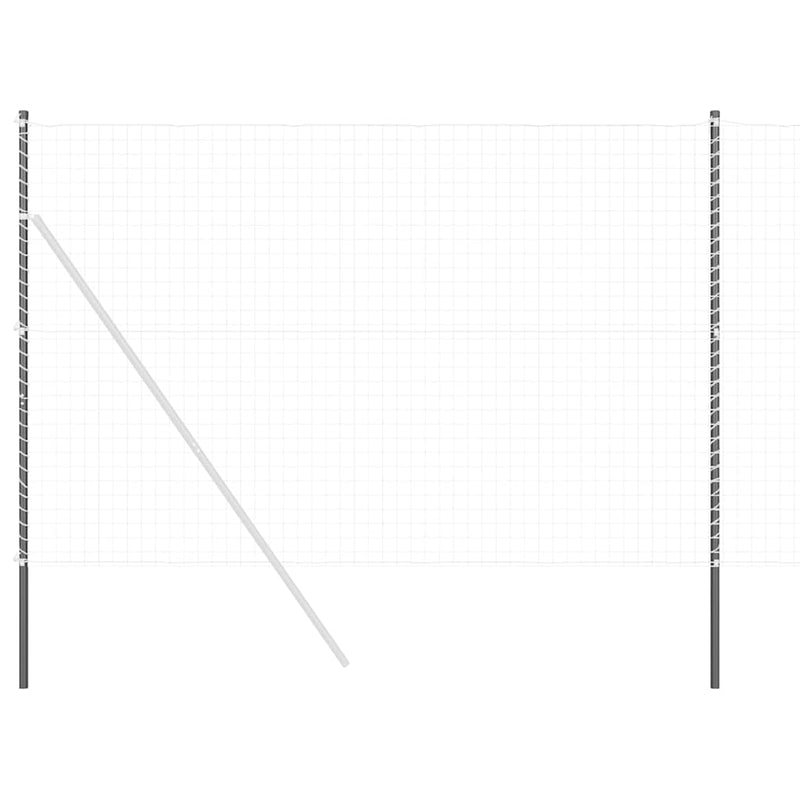 Load image into Gallery viewer, Vidaxl afrasteringspaal 12 pcs grijs poedergecoat staal
