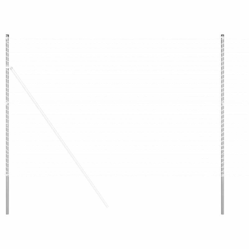 Load image into Gallery viewer, Vidaxl afrasteringspaal 12 pcs zilver poedergecoat staal
