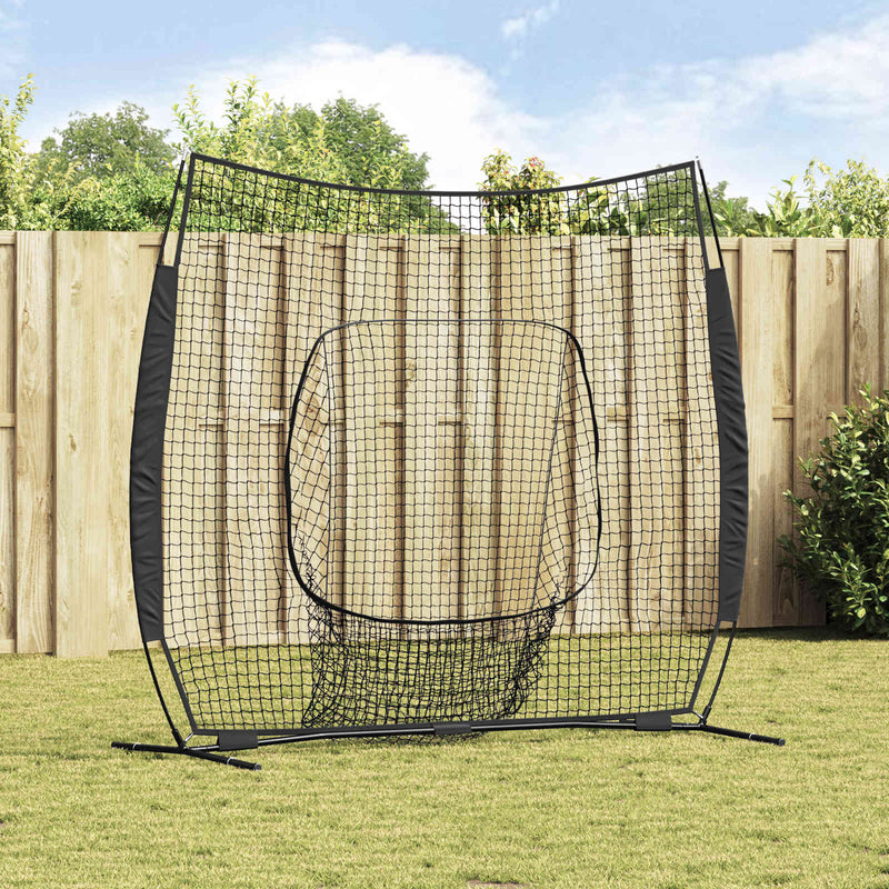Load image into Gallery viewer, Vidaxl honkbaloefennet zwart 250 x 106 x 209 cm polyester
