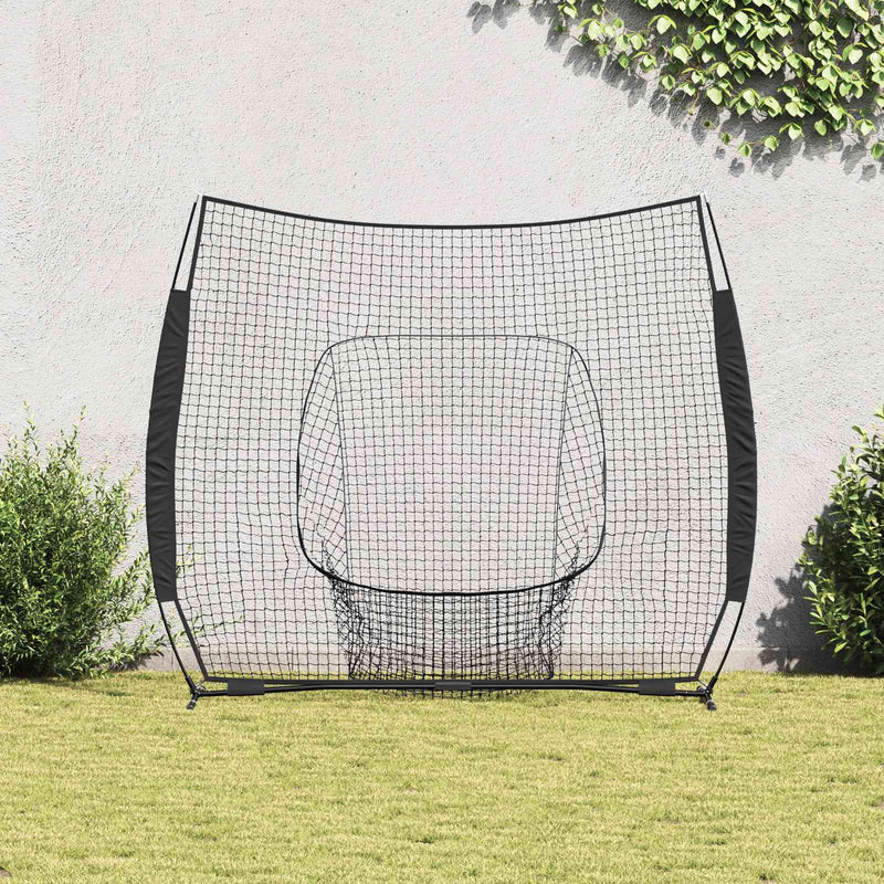 Load image into Gallery viewer, Vidaxl honkbaloefennet zwart 250 x 106 x 209 cm polyester
