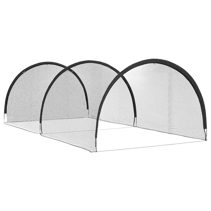 Load image into Gallery viewer, Vidaxl honkbal softbal zwart 702 x 369,5 x 243,5 cm polyester
