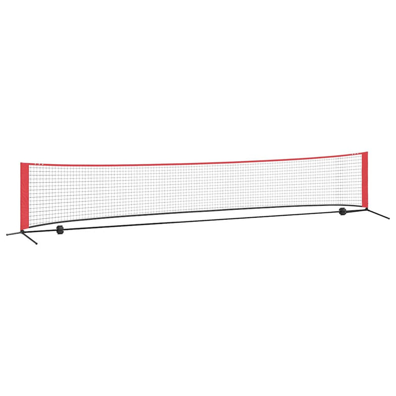 Load image into Gallery viewer, Vidaxl tennisnet zwart en rood 494,5 x 90 x 87 cm polyester
