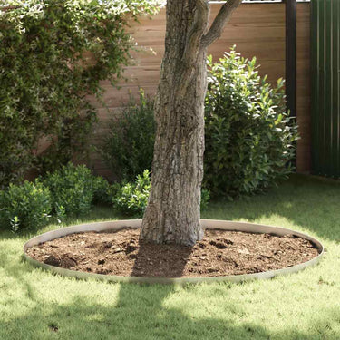Vidaxl tuinrand 4 pcs zilver 450 x 0.05 x 15 cm roestvrij staal