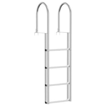 Vidaxl 4-treden haventrap zilver 45 ×11,5 ×162 cm aluminium