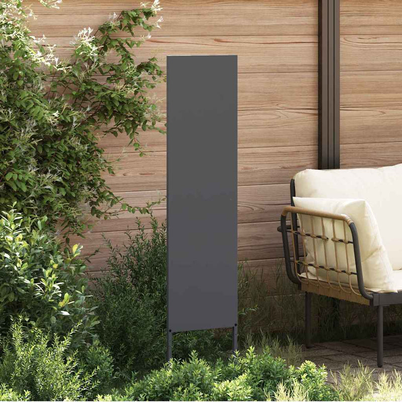 Load image into Gallery viewer, Vidaxl tuin privacy screen antraciet 32 x 140 cm koudgewalst staal
