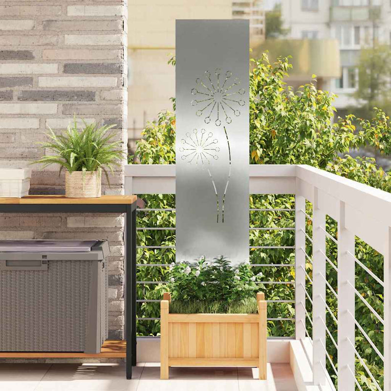 Load image into Gallery viewer, Vidaxl tuin privacy screen zilver 32 x 140 cm gegalvaniseerd staal
