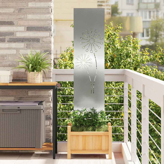 Vidaxl tuin privacy screen zilver 32 x 140 cm gegalvaniseerd staal