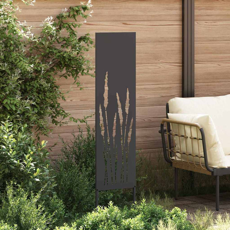 Load image into Gallery viewer, Vidaxl tuin privacy screen zwart 32 x 140 cm koudgewalst staal
