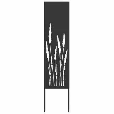 Vidaxl tuin privacy screen zwart 32 x 140 cm koudgewalst staal