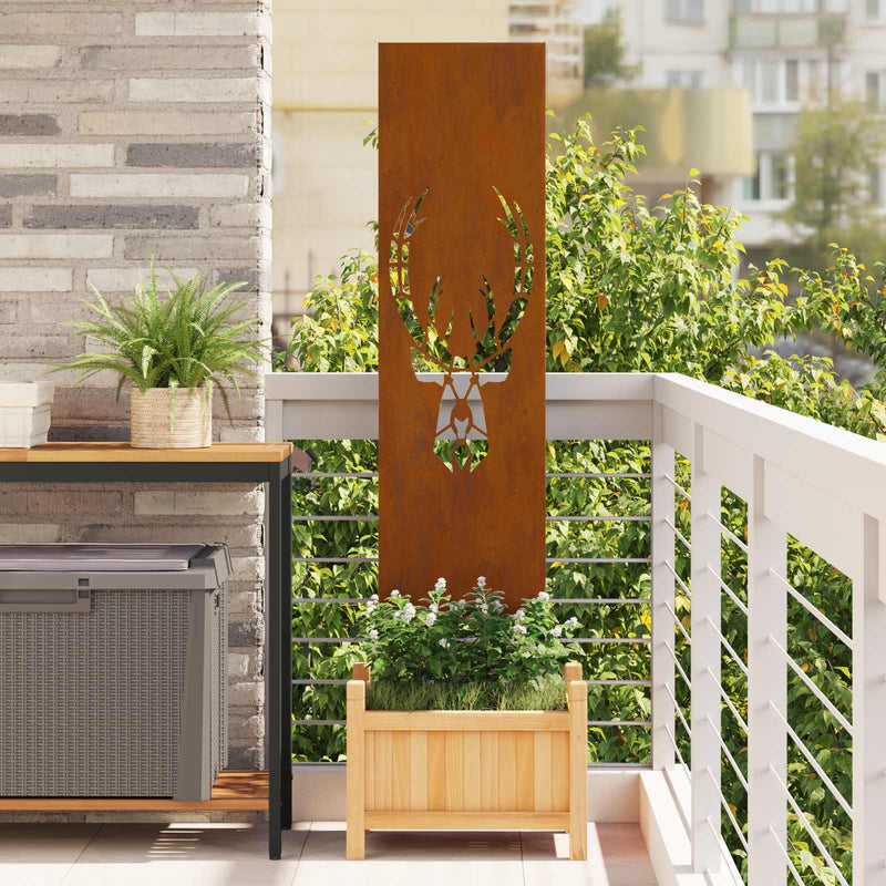 Load image into Gallery viewer, Vidaxl tuin privacy screen dierenprint roestig 32 x 140 cm cortenstaal
