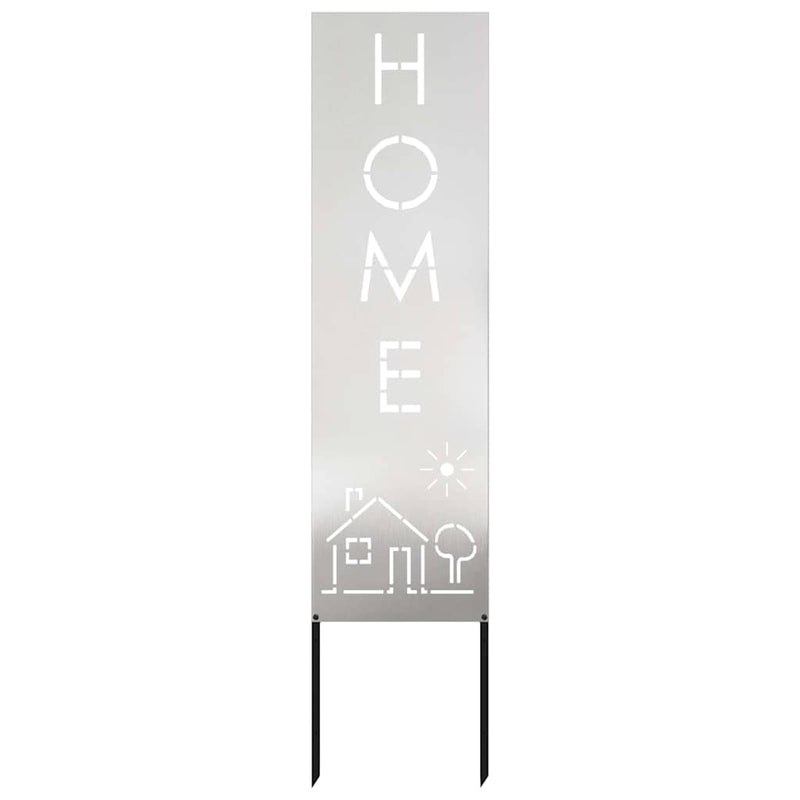 Load image into Gallery viewer, Vidaxl tuin privacy screen fretwerk zilver 32 x 140 cm roestvrij staal
