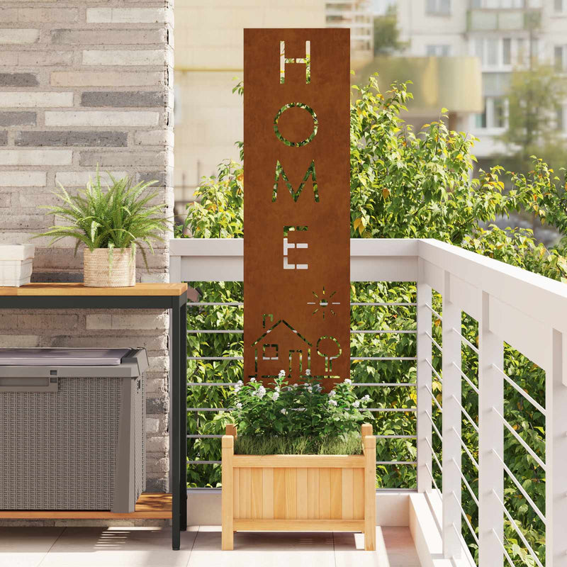Load image into Gallery viewer, Vidaxl tuin privacy screen fretwerk roestig 32 x 140 cm cortenstaal
