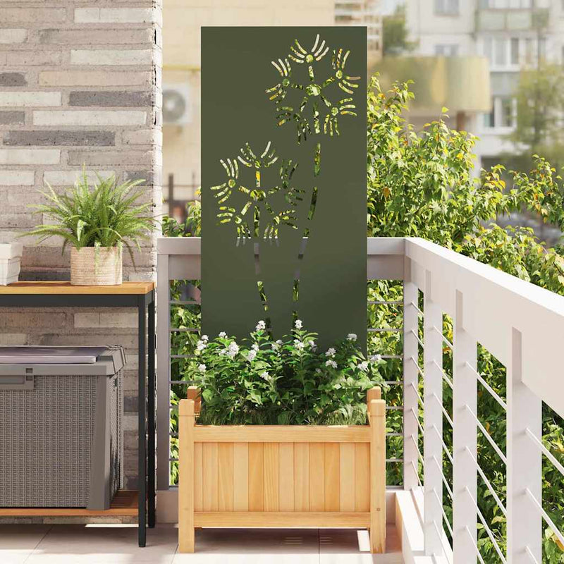 Load image into Gallery viewer, Vidaxl tuin privacy screen olijfgroen 50 x 140 cm koudgewalst staal
