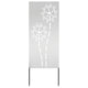Vidaxl tuin privacy screen zilver 50 x 140 cm gegalvaniseerd staal