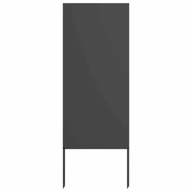 Vidaxl tuin privacy screen zwart 50 x 140 cm koudgewalst staal