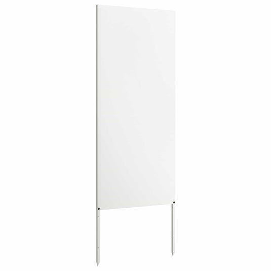 Vidaxl tuin privacy screen fretwerk wit 50 x 140 cm koudgewalst staal