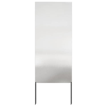 Vidaxl tuin privacy screen fretwerk zilver 50 x 140 cm roestvrij staal