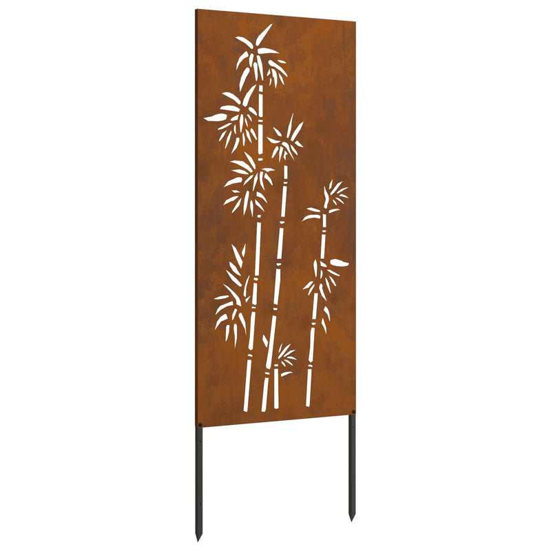 Load image into Gallery viewer, Vidaxl tuin privacy screen bloemen roestig 50 x 140 cm cortenstaal
