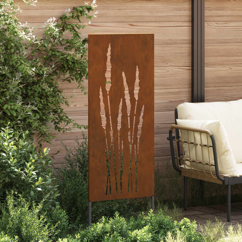 Load image into Gallery viewer, Vidaxl tuin privacy screen bloemen roestig 50 x 140 cm cortenstaal
