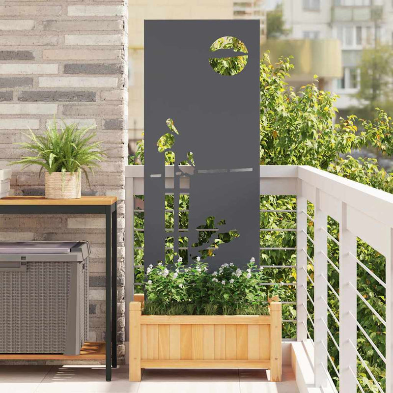 Load image into Gallery viewer, Vidaxl tuin privacy screen antraciet 50 x 140 cm koudgewalst staal
