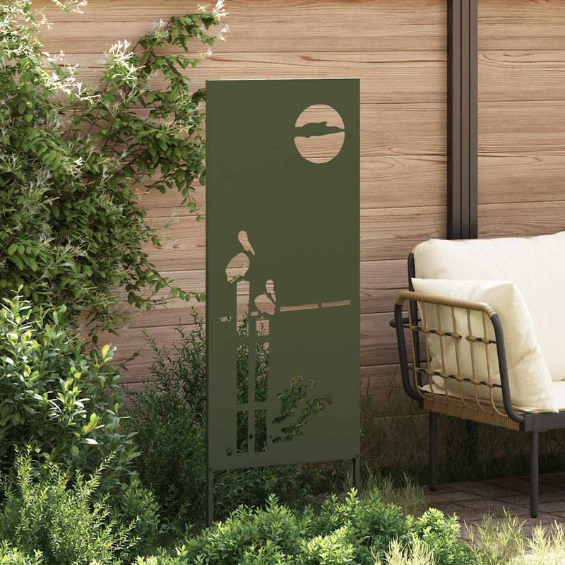 Load image into Gallery viewer, Vidaxl tuin privacy screen olijfgroen 50 x 140 cm koudgewalst staal
