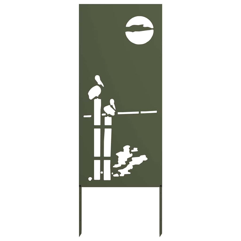 Load image into Gallery viewer, Vidaxl tuin privacy screen olijfgroen 50 x 140 cm koudgewalst staal
